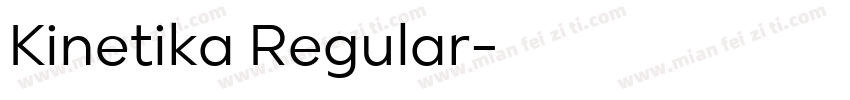 Kinetika Regular字体转换